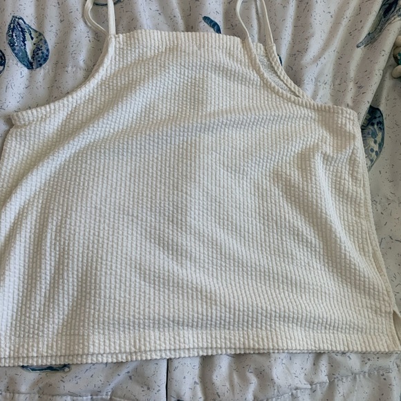 EUC Madewell Cream Textured Camisole tank top size medium - Picture 2 of 5